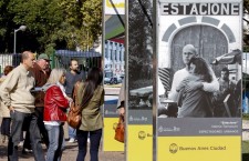 Muestra fotográfica en el parque centenario