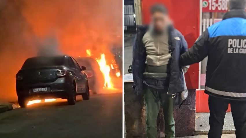 Operativo de madrugada en Caballito: capturaron a un sospechoso de provocar múltiples incendios intencionales